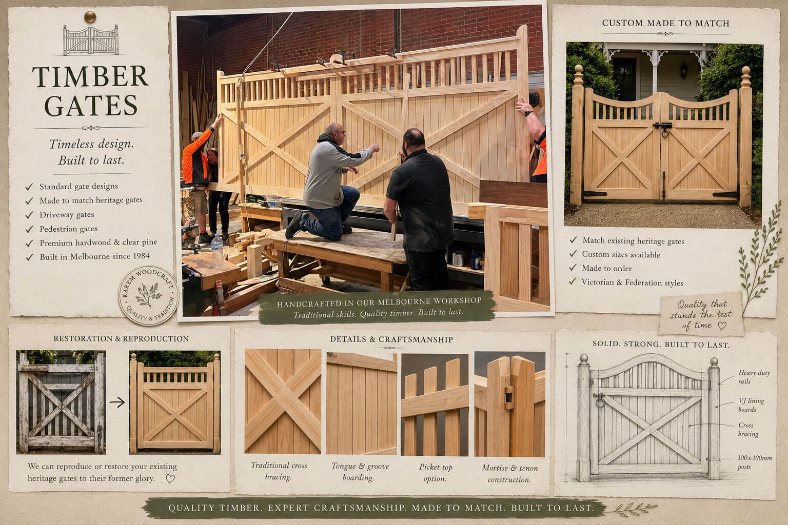 Custom Timber Gates Melbourne: Choosing the Right Design
