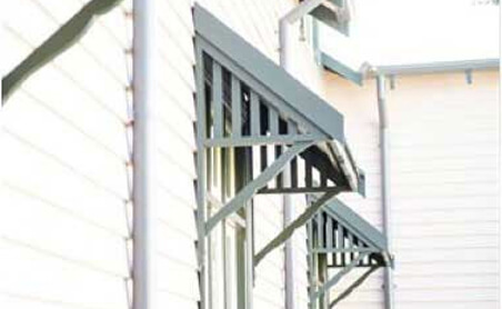 Timber window canopy