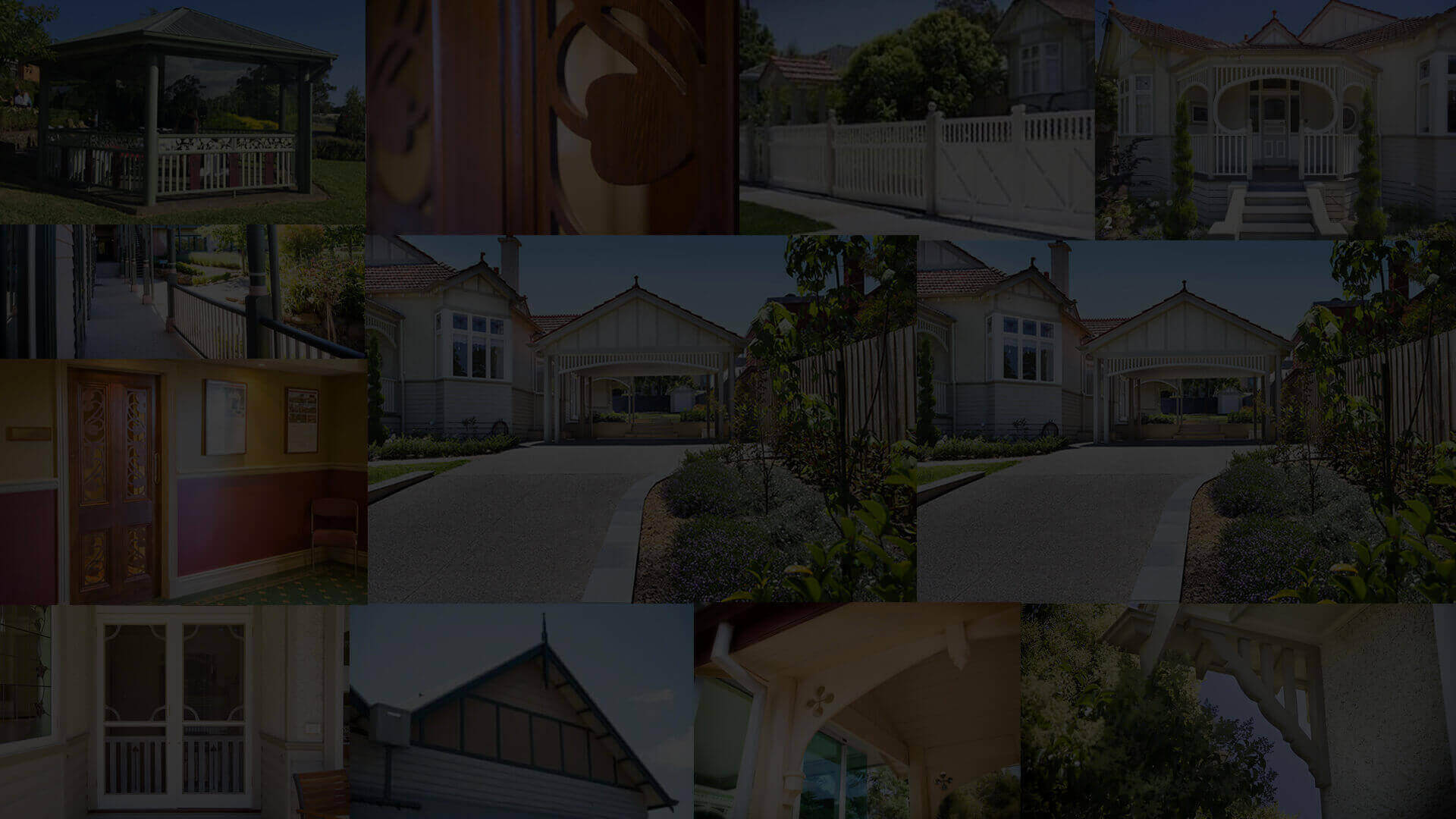 Timber craftsmanship collage