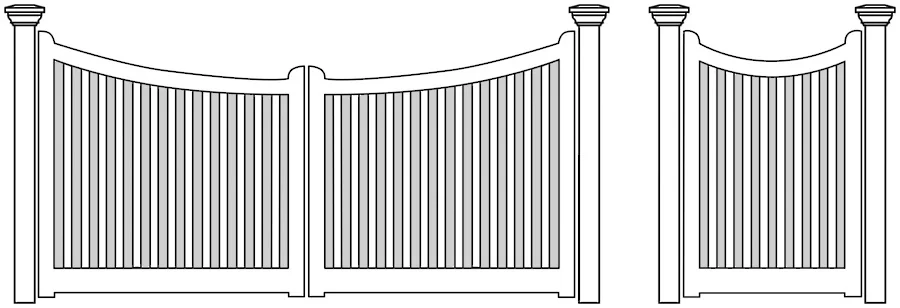 Ballina Gate finished timber gate photo