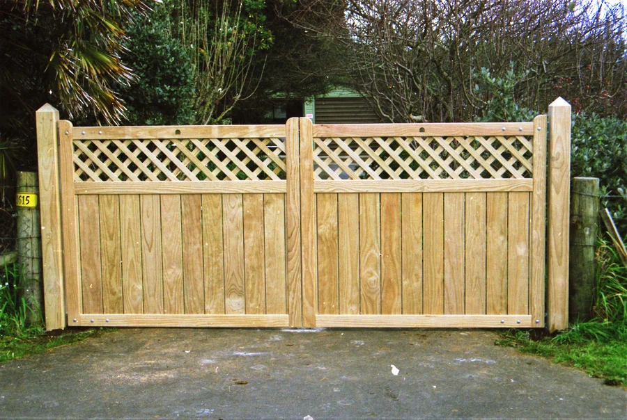 East Gate finished timber gate photo