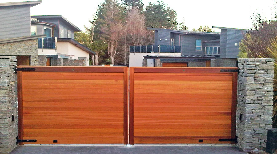 Swan Gate finished timber gate photo